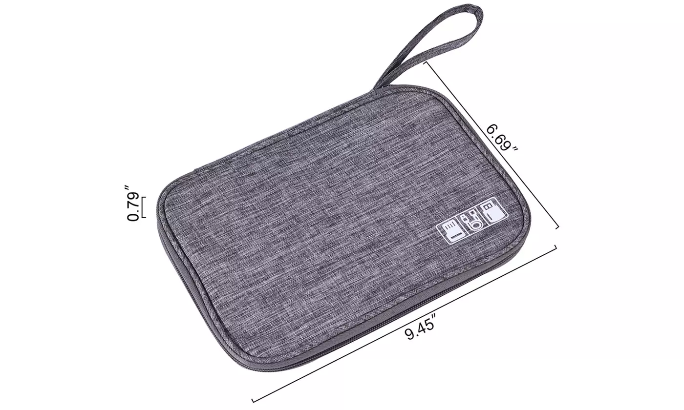 Electronic Organizer Travel Cable Organizer Bag for Hard Drives, Cables, Charger