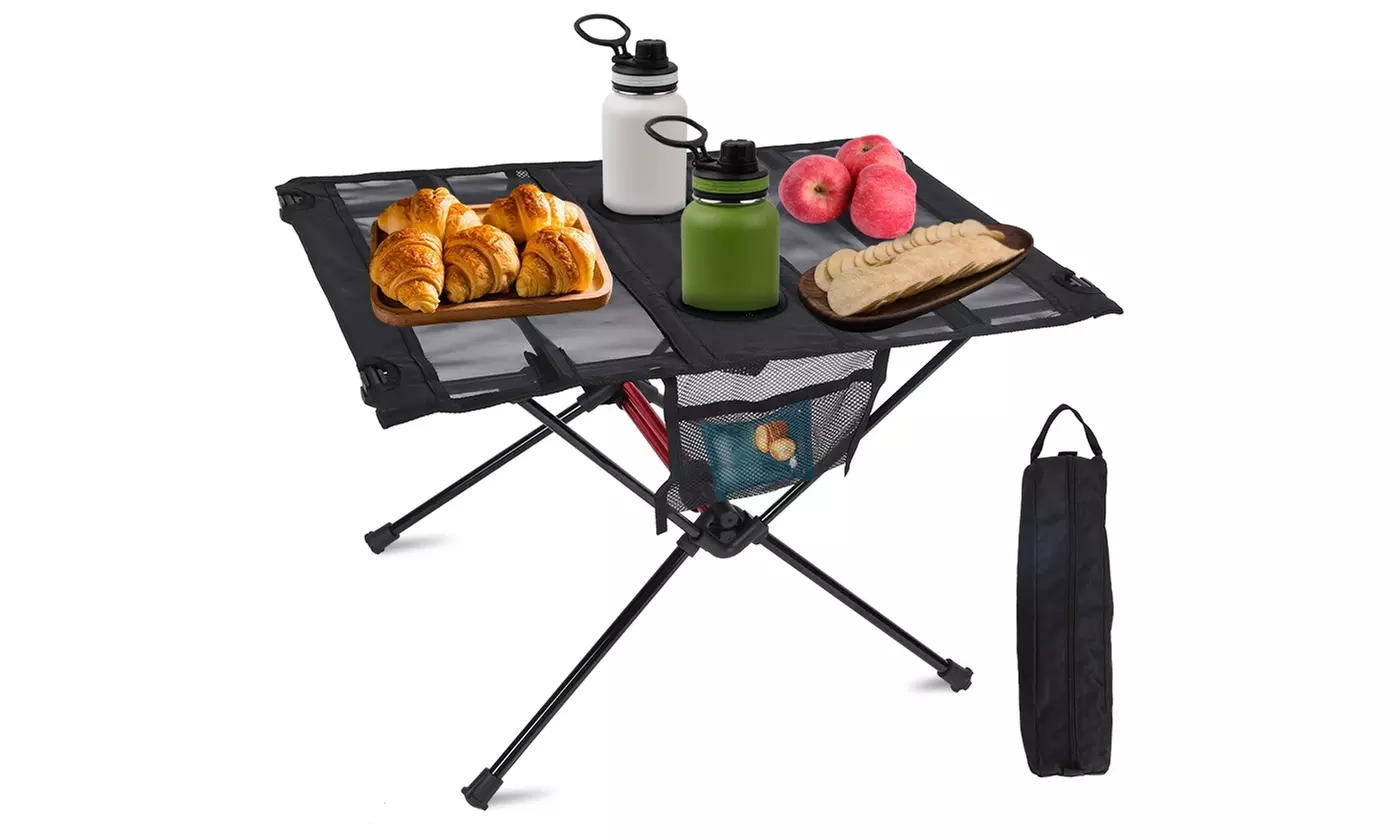 LakeForest Foldable Camping Table Mesh Beach Table 