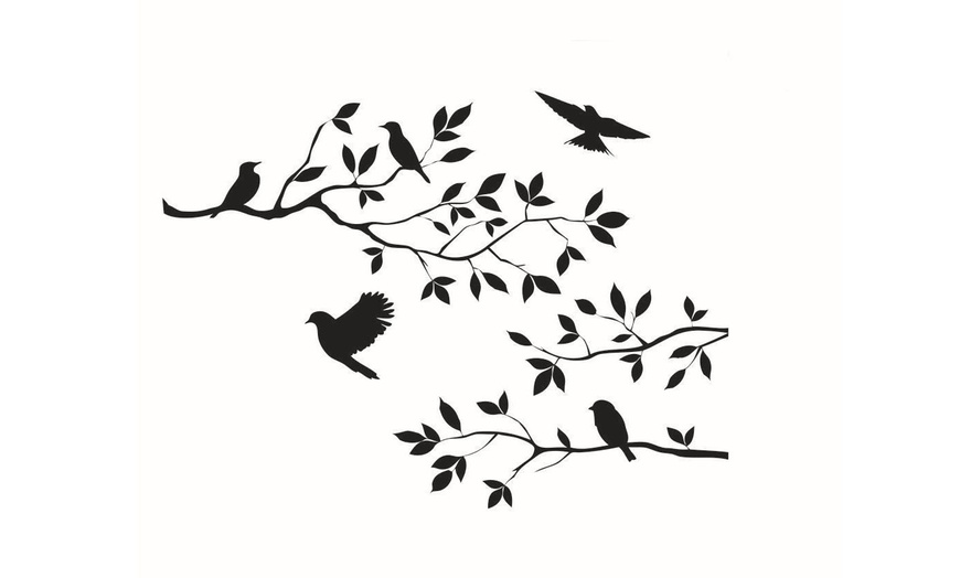 Up To 88% Off on Birds Tree Quote Wall Sticker... | Groupon Goods