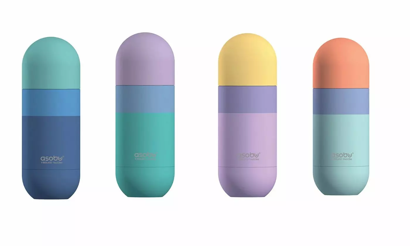 Asobu Orb Stainless Steel Double Wall Insulated Travel Water Bottle