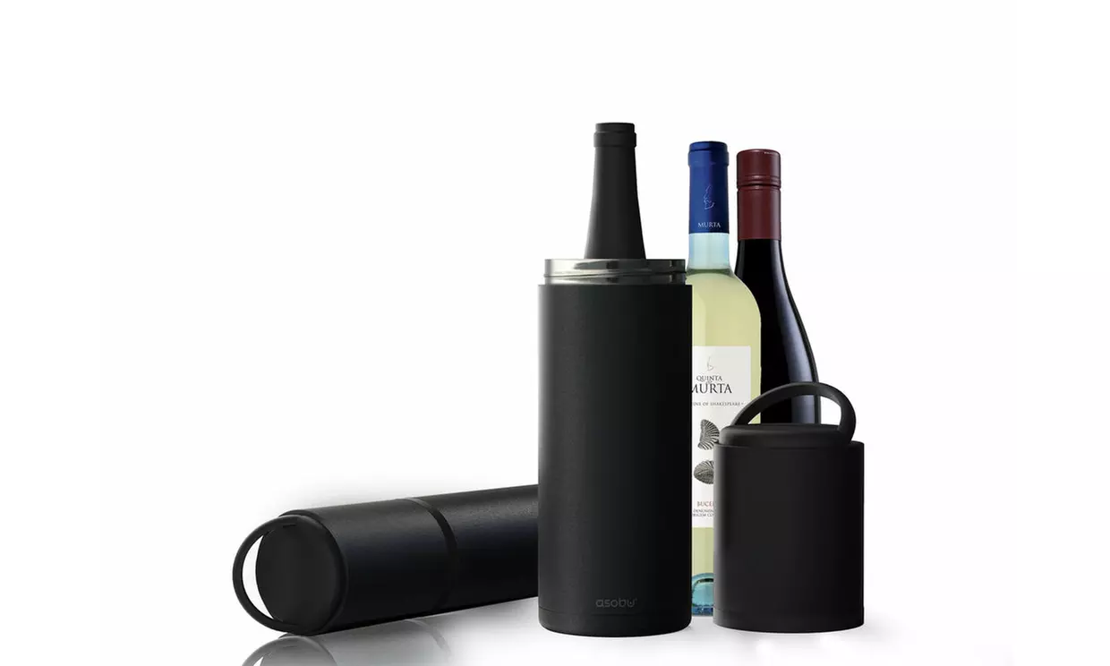 Asobu Vin Blanc Portable Wine Bottle Chiller with Handle - Primary Image