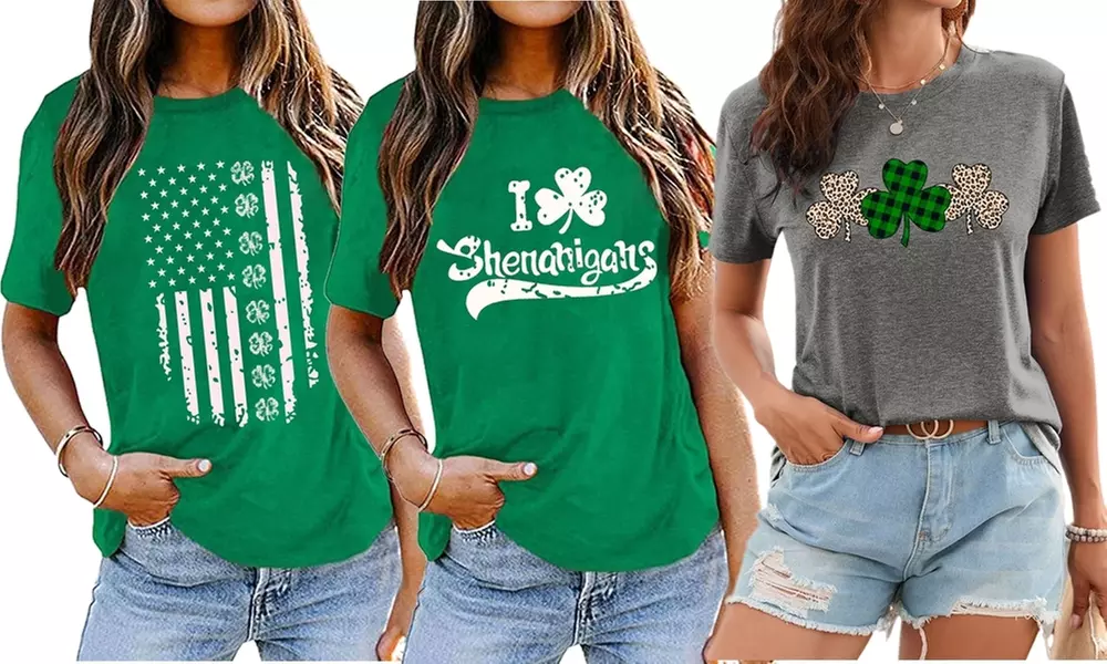 Women's St. Patrick's Day Green Shirt S-2X - Primary Image