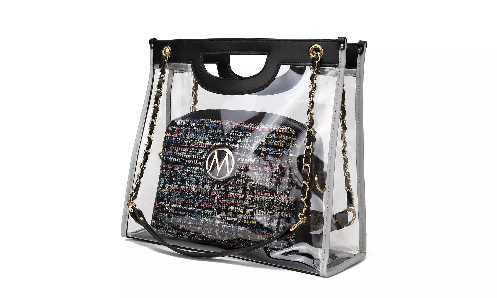 MKF Collection Juju 2PC Clear Tote and Crossbody Bag by Mia K. - Primary Image