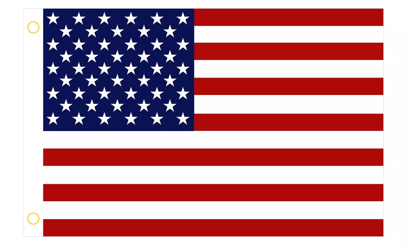 iMounTEK 3x5 FT American Flag with 2 Brass Grommets (4-Pack) - Second Medium