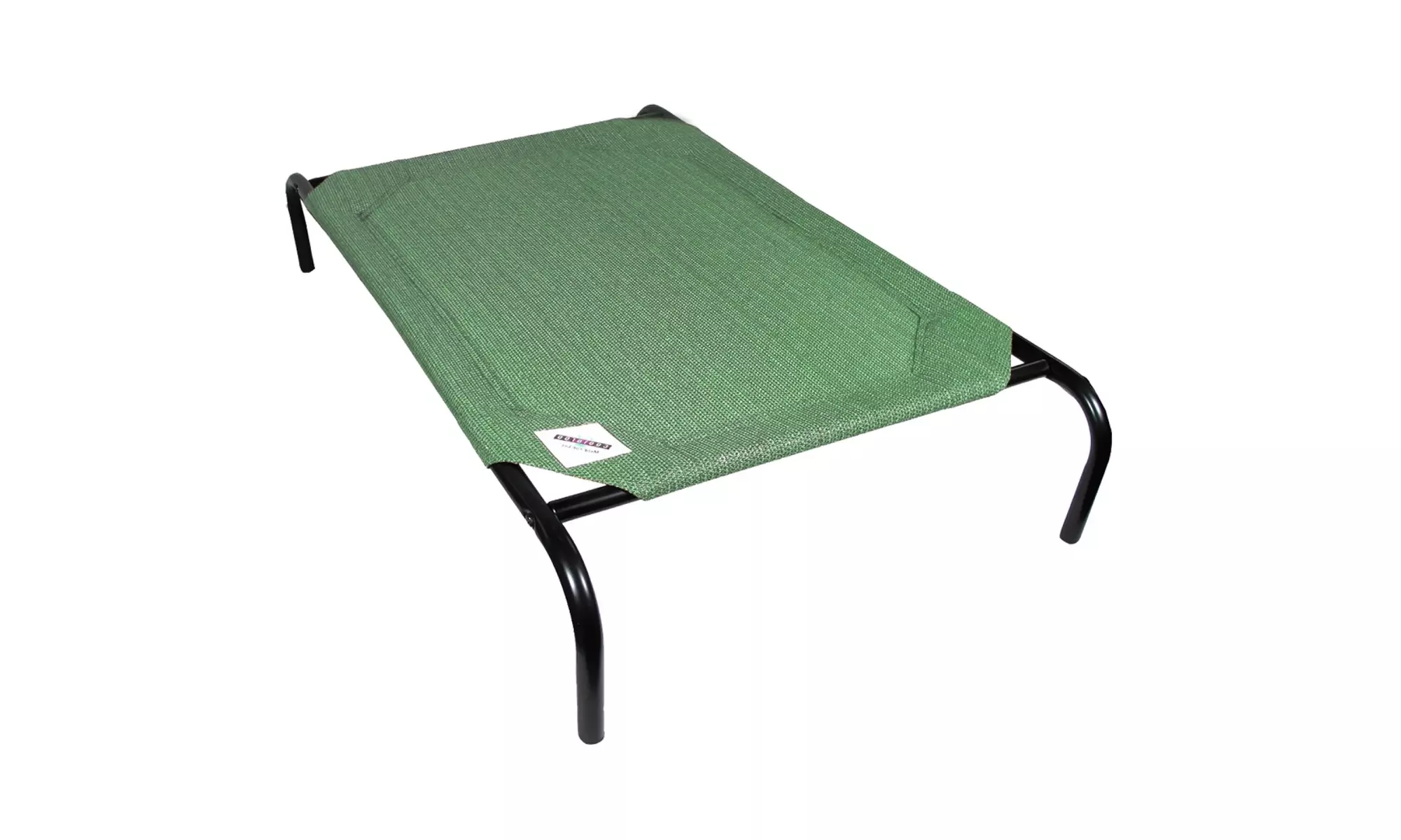 Coolaroo Elevated Pet Bed with Knitted Fabric, Medium - Green - Primary Image