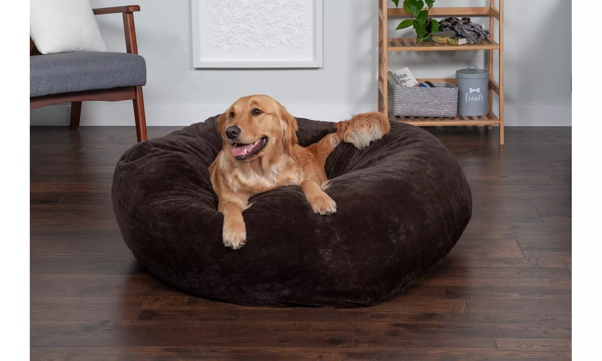 Furhaven Round Insulating Ball Pet Bed