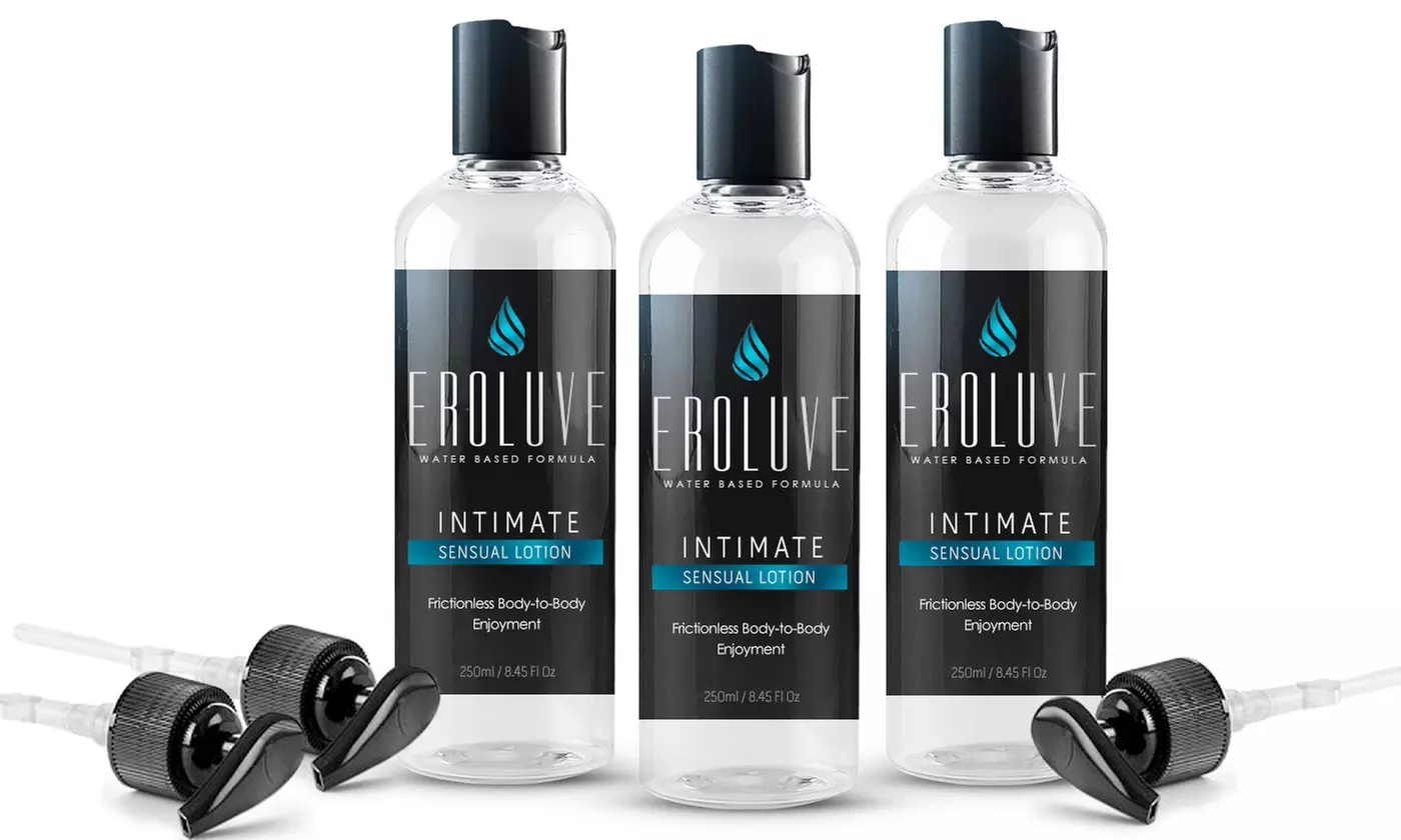 Up to 3-Pack Eroluve -Premium Water-based Intimate Lubricant for Men and Women