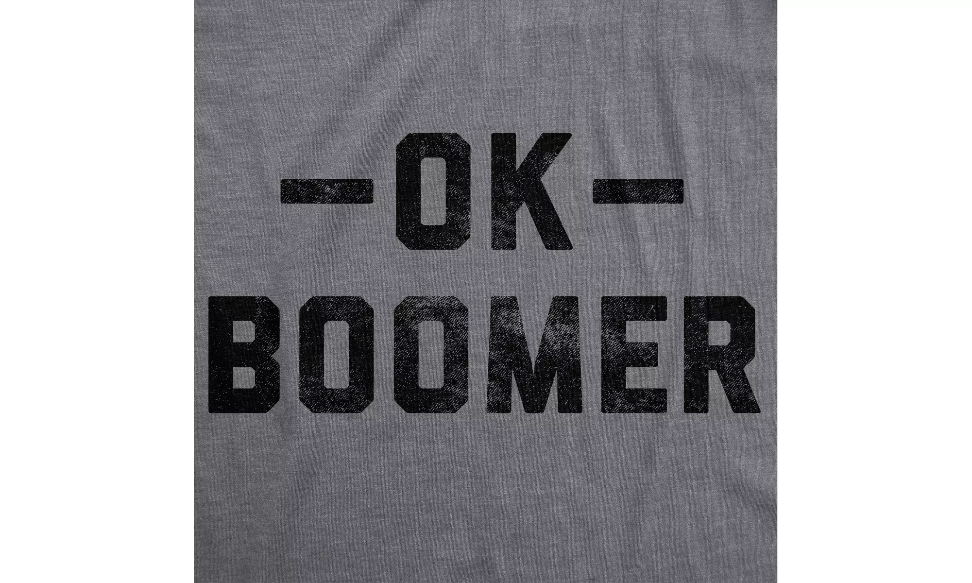 Mens Ok Boomer Tshirt Funny Internet Viral Gen Z Millenial Tee - Second Medium
