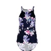 Image 3: Women Sleeveless Flower Printed Tank Top Casual Blouse