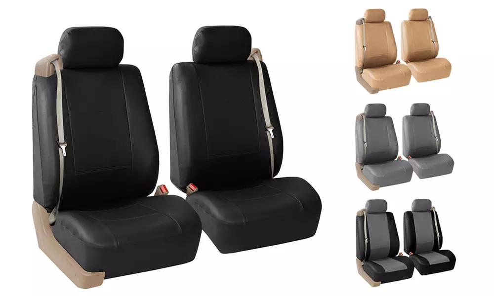 Built-In Seat Belt Compatible Front Seat Covers - Primary Image