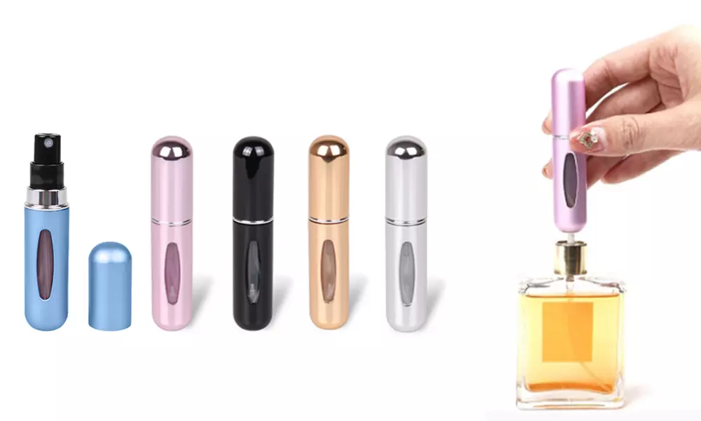 5ml Portable Mini Refillable Perfume Bottle, Spray Scent Pump Travel Tool - Primary Image