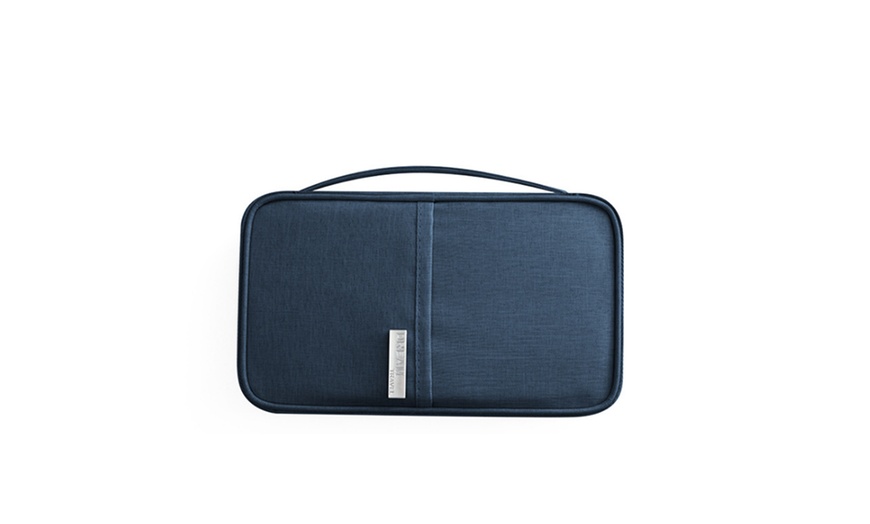 Image 8: Passport Bag Oxford Cloth Portable Waterproof Card Bag