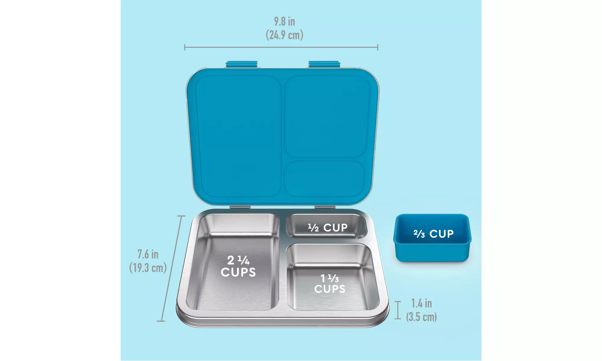 Bentgo Kids Stainless Steel Leak-Resistant Lunch Box