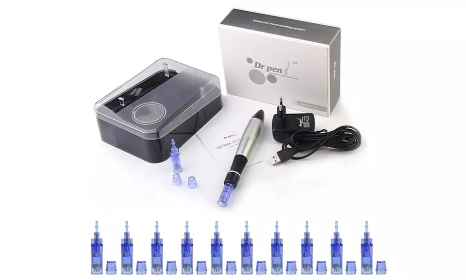 Dr. Pen A1 Derma Pen Microneedle System for Anti Aging & 10 Cartridges - Primary Image