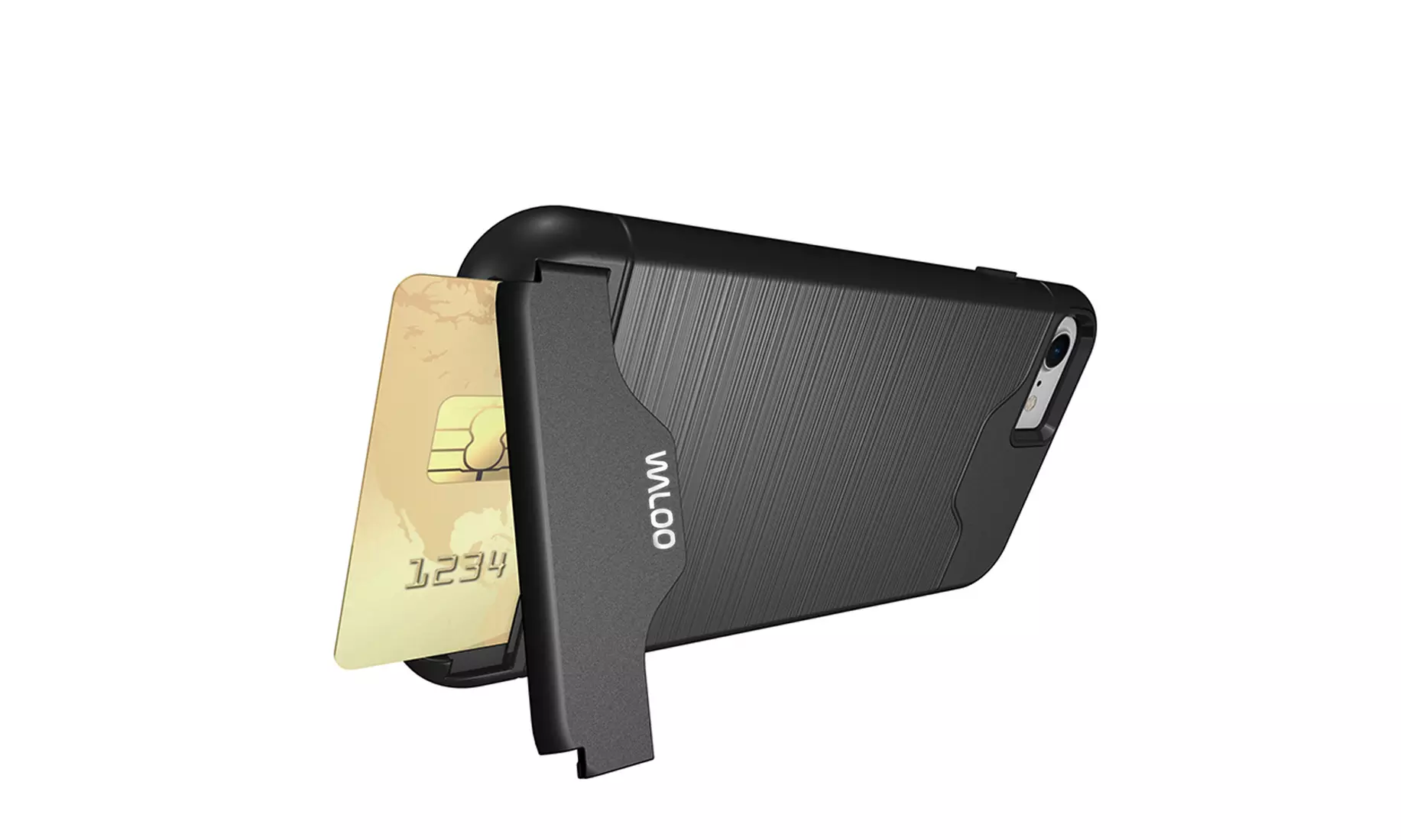 Waloo Brushed Kickstand Case for iPhones 