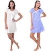 Image 1: Alexander Del Rossa Women's Cotton Nightgown. Plus Sizes Available.
