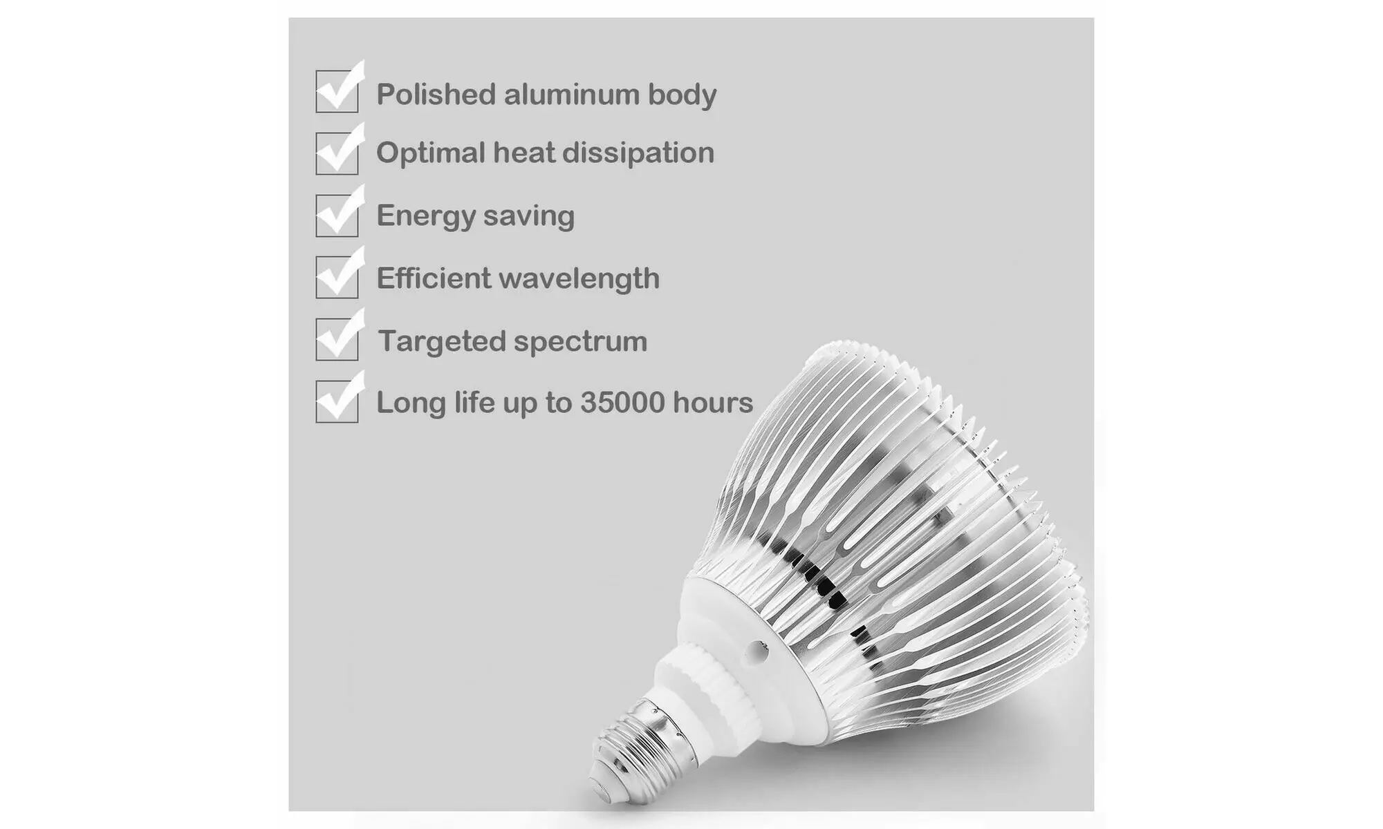 24W E27 12 LED Grow Light Lamp Bulb Flower Hydroponic Plant Garden Red Blue - Second Medium
