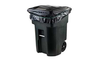 Toughbag 95 Gal Trash bags, Black, 2 Mil, 61x68, 25 Garbage Bags Per Case