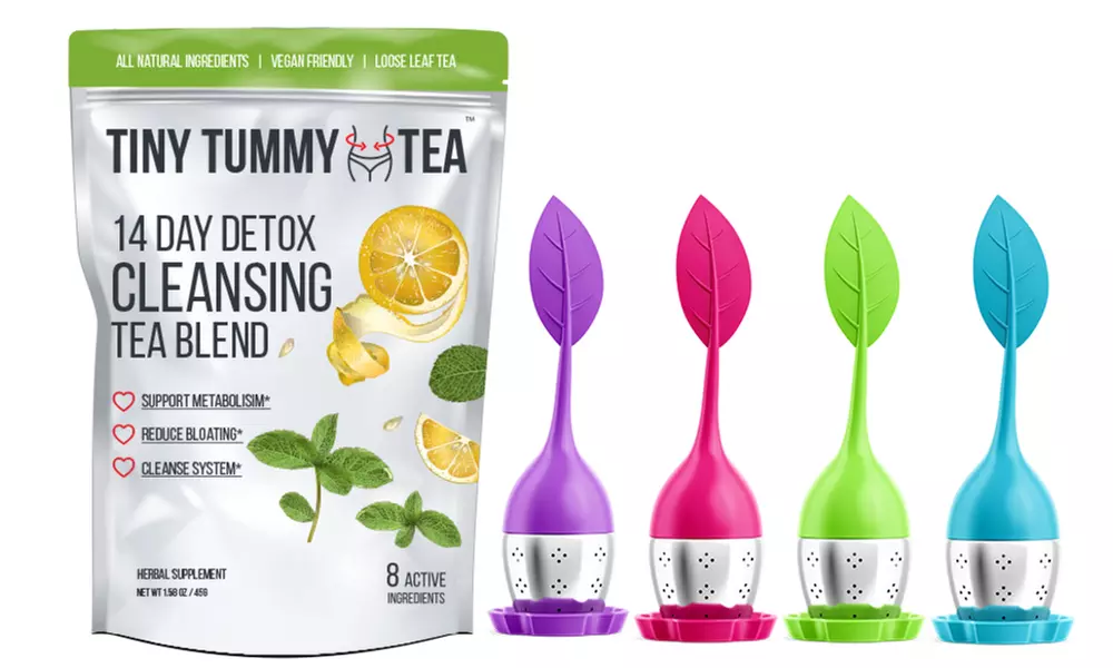 Tiny Tummy Tea Detox Cleansing Blend w/ Tea Infuser - Primary Image