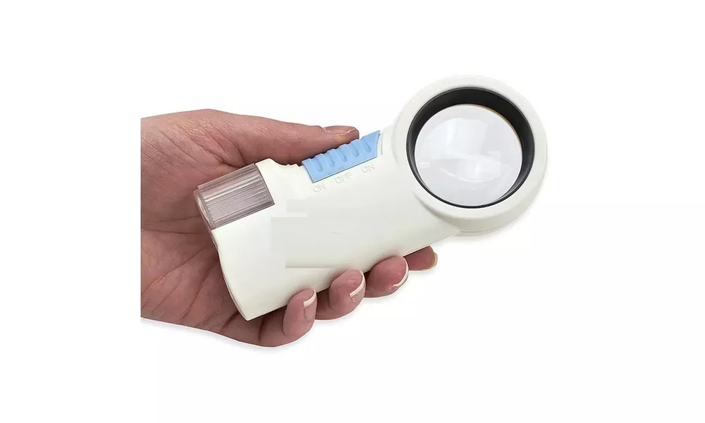LED Lighted Magnifier and Flashlight - Primary Image