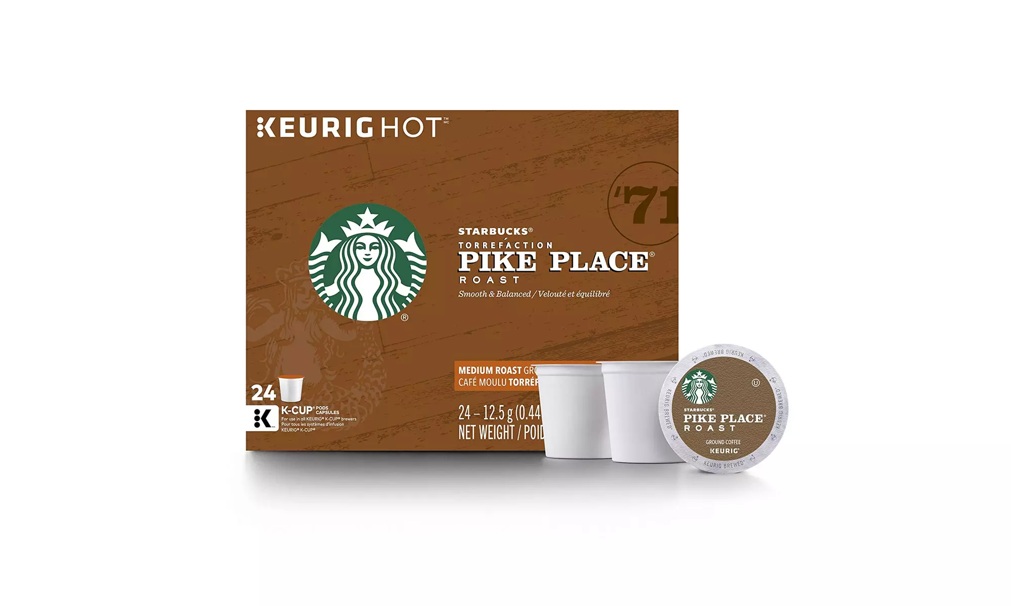 Starbucks Pike Place Roast Medium  Single Cup Coffee Keurig Brewers 4 boxes  - Second Medium