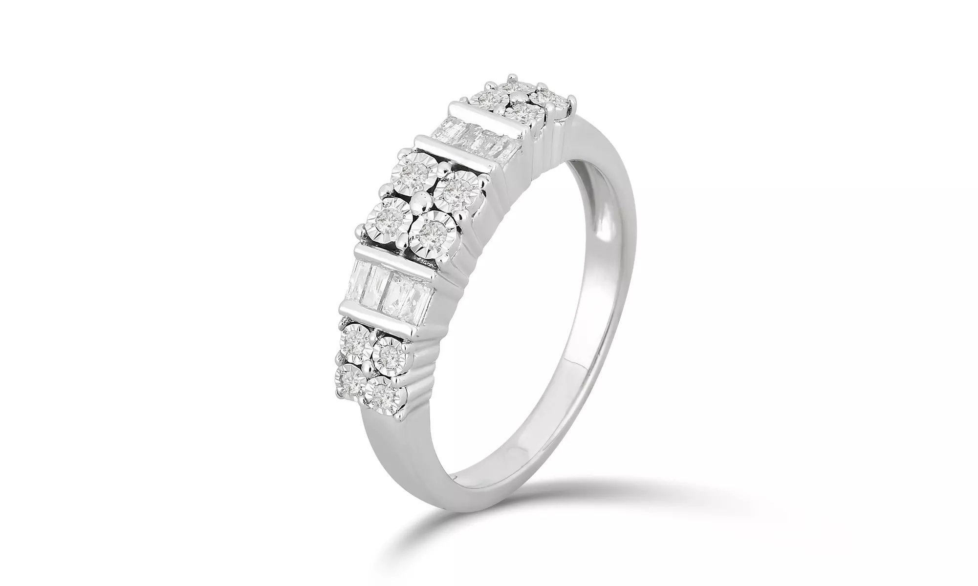 1/4 CTTW Diamond Fashion Band in Sterling Silver By DiamondMuse