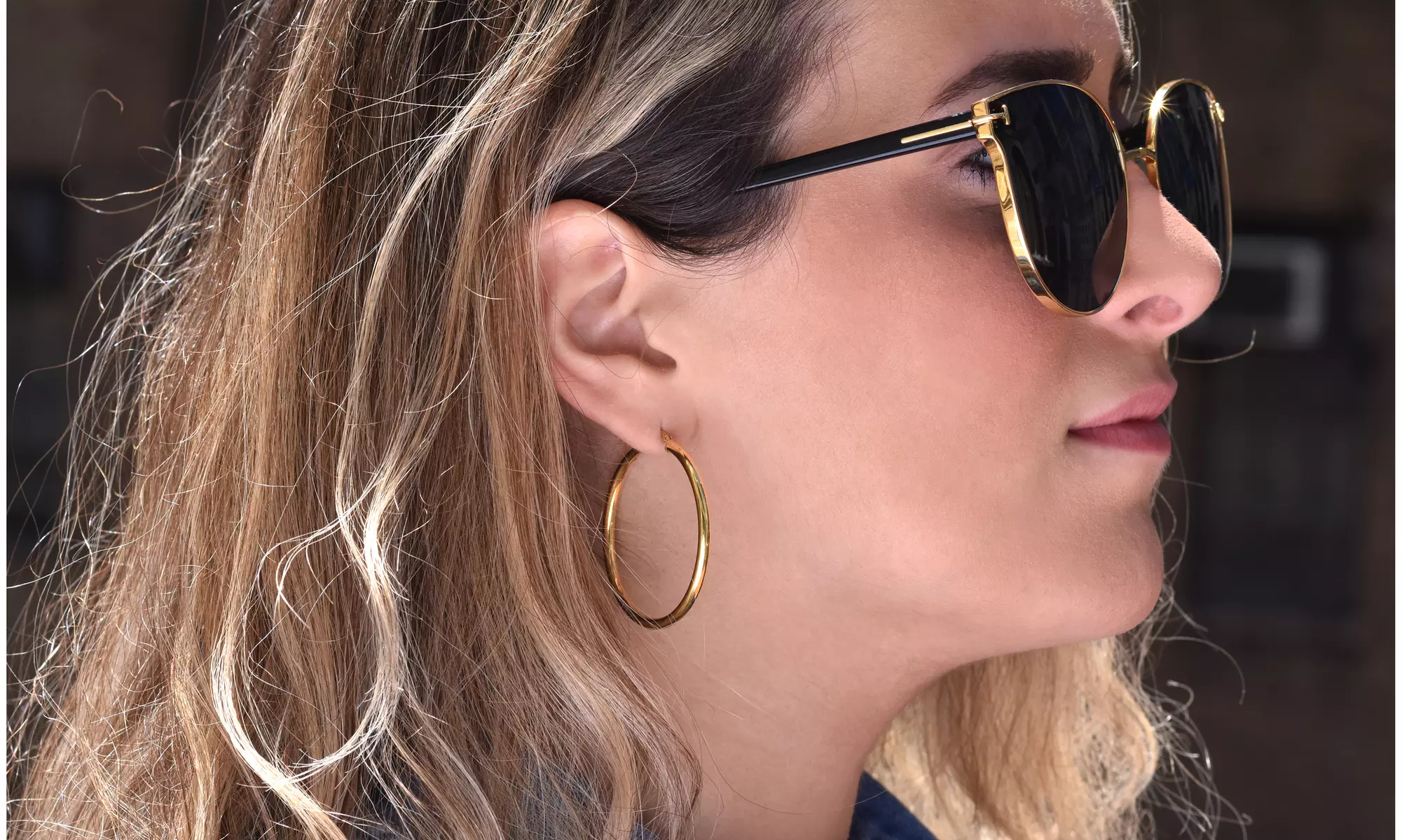 Sterling Silver 14k Gold Plated 3MM High Polished Hoop Earrings