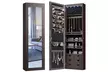 Wall Door Mounted LED Mirror Jewelry Cabinet Lockable Armoire w/ 6 Drawers  - Second Medium