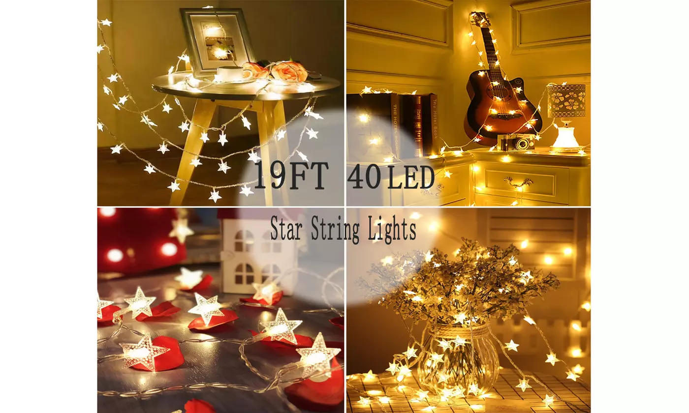 19.68FT 40 LED String Lights,... | Groupon Goods, image size:1400x840