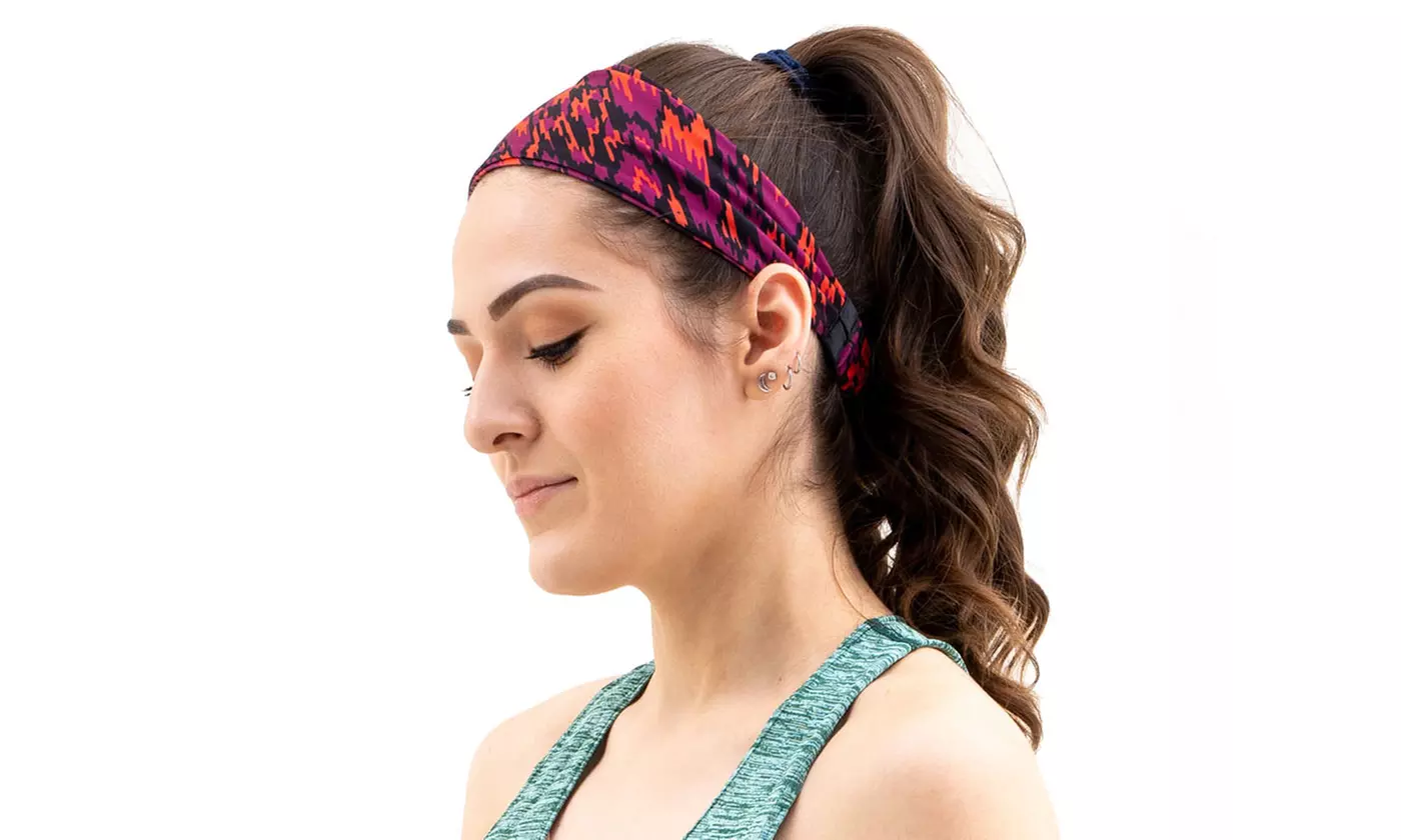 Unisex Yoga Sport Athletic Headband for Running Sports Elastic Wicking Sweatband