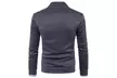 Men V-Neck Cardigan Cashmere Cotton Top Button Cardigans with Pockets - Second Medium