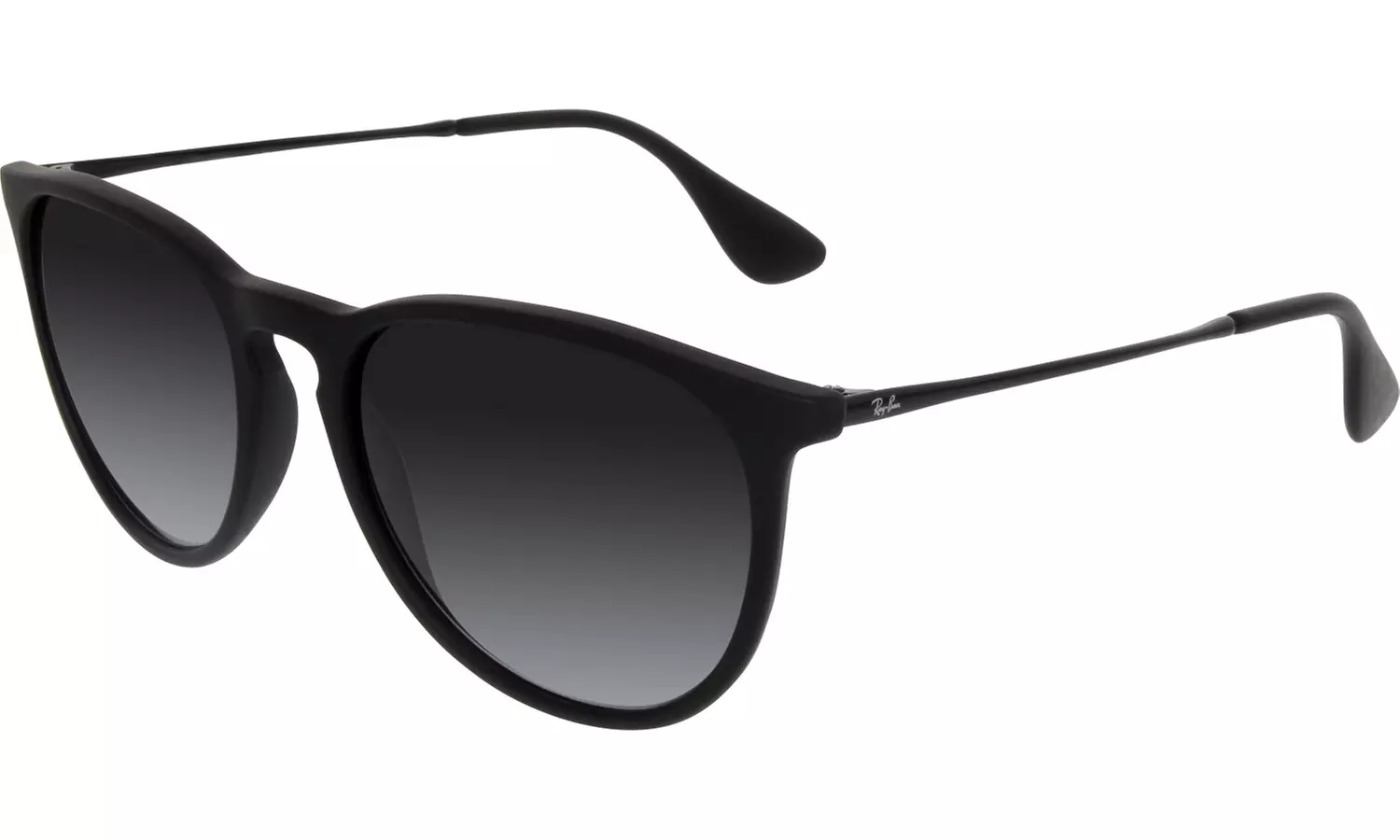 Ray-Ban Women's Gradient Erika RB4171-622/8G-54 Black Round Sunglasses - Primary Image
