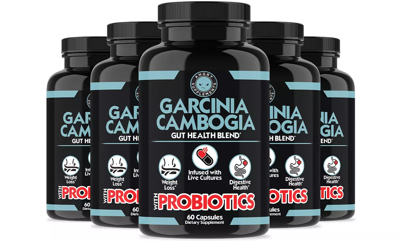 Angry Supplements Garcinia Cambogia with Probiotics for Healthy Gut 