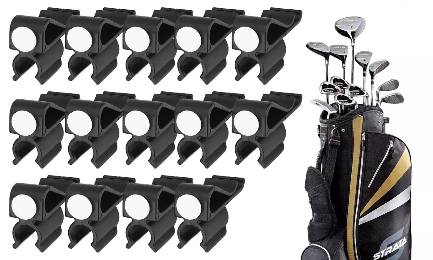 14Pcs/set Golf Club Bag Clips On Putter Clamp Holder Organizer Value - Primary Image