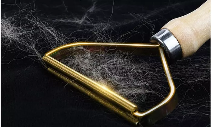 Power Free Portable Wood Lint Shaver Pet Hair Remover For Fabrics Sweater Fuzz - Primary Image