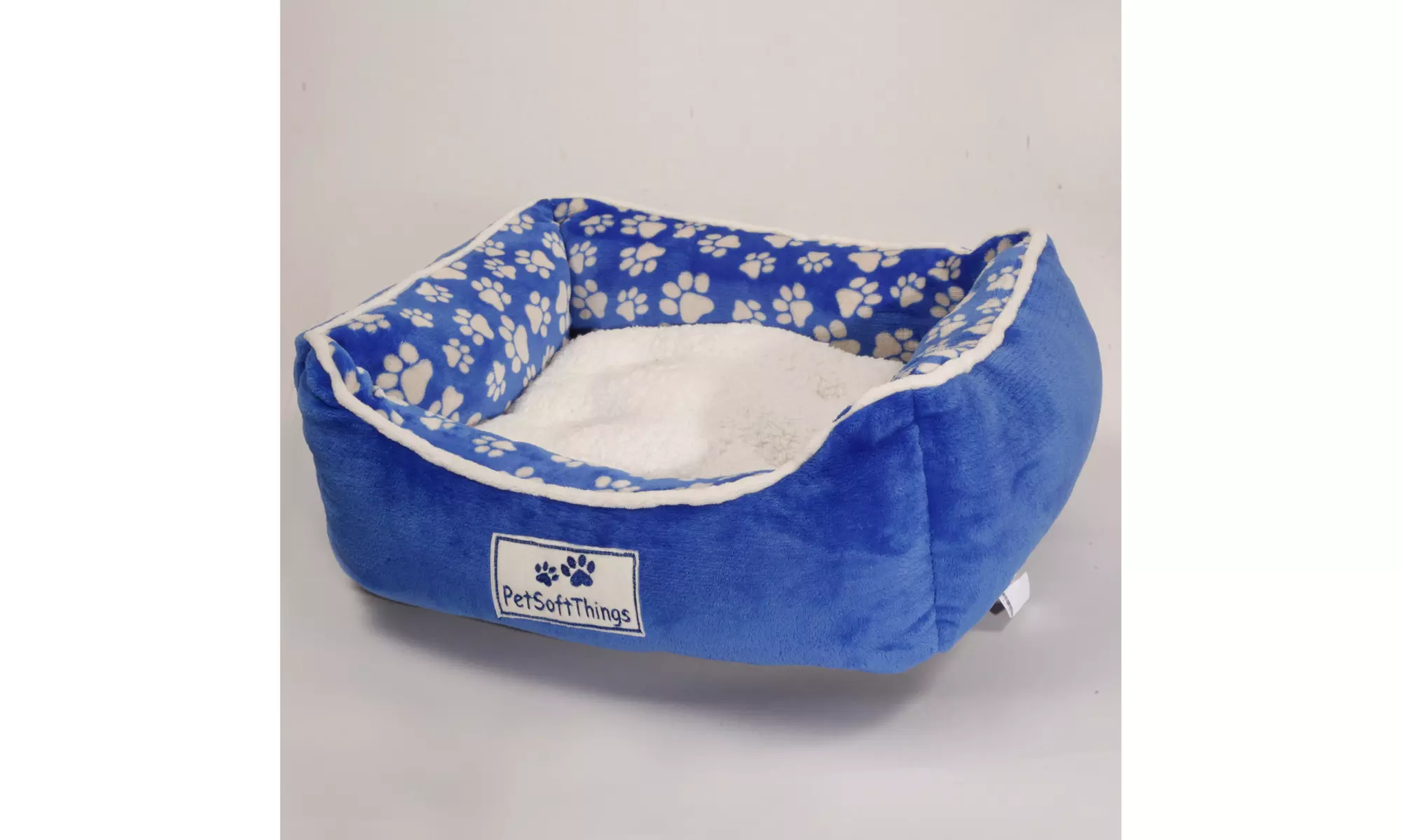 Small Dog Bed Plush Fluffy Soft Warm Calming Small Dog Puppy Kitten Cat Pet Bed