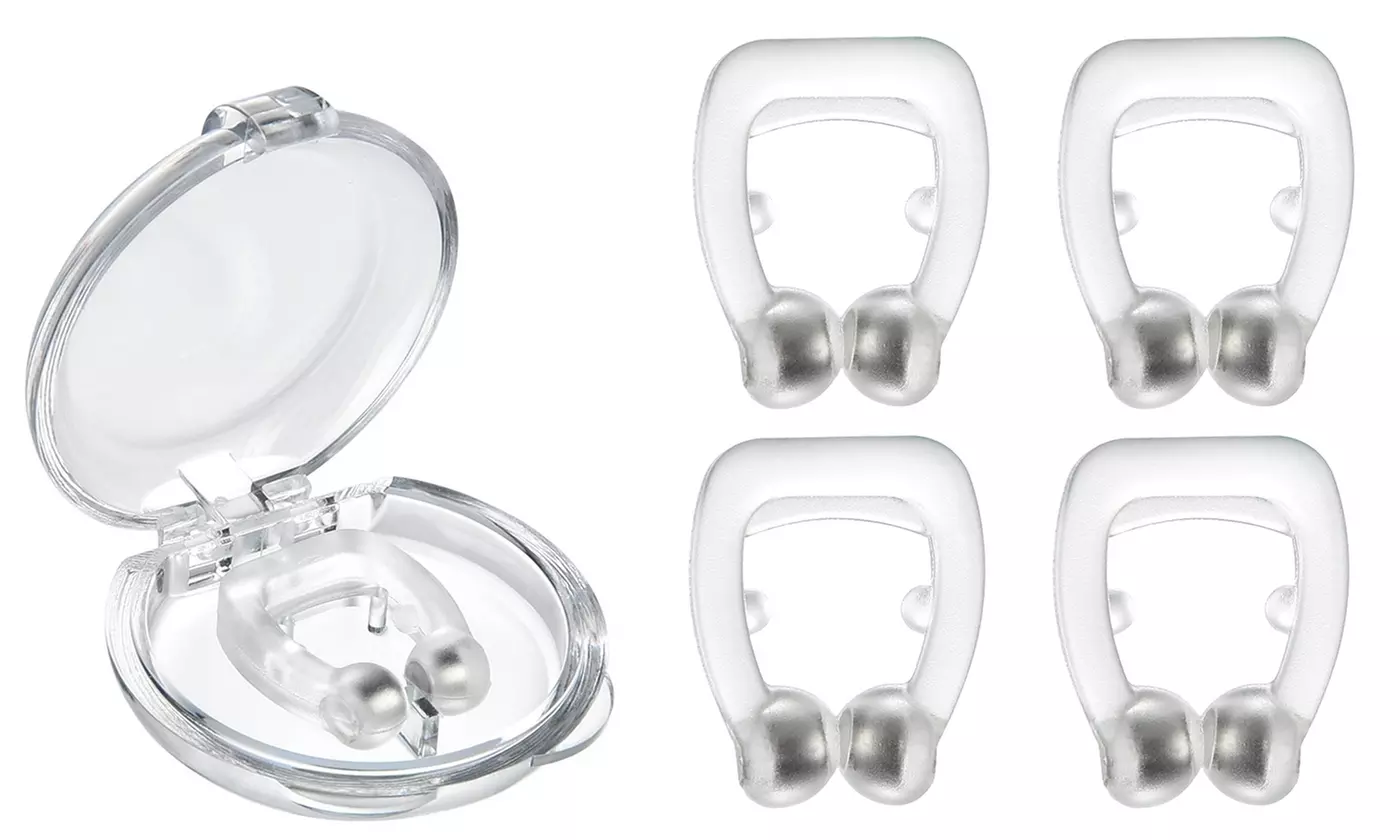 iMounTEK Magnetic Anti-Snoring Nose Clips Comfortable Snore Stop Aid (4-Pack)