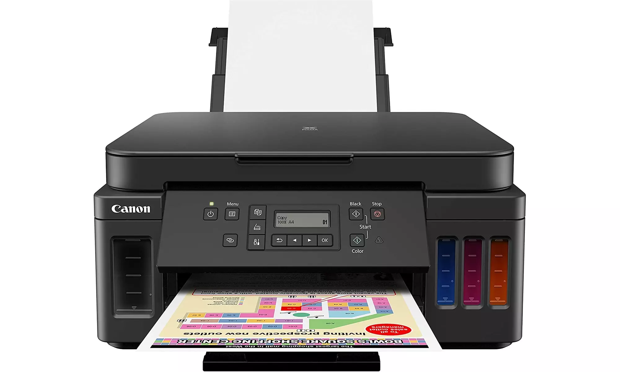 Canon PIXMA G6020 Wireless MegaTank All-in-One Printer (Black) - Primary Image