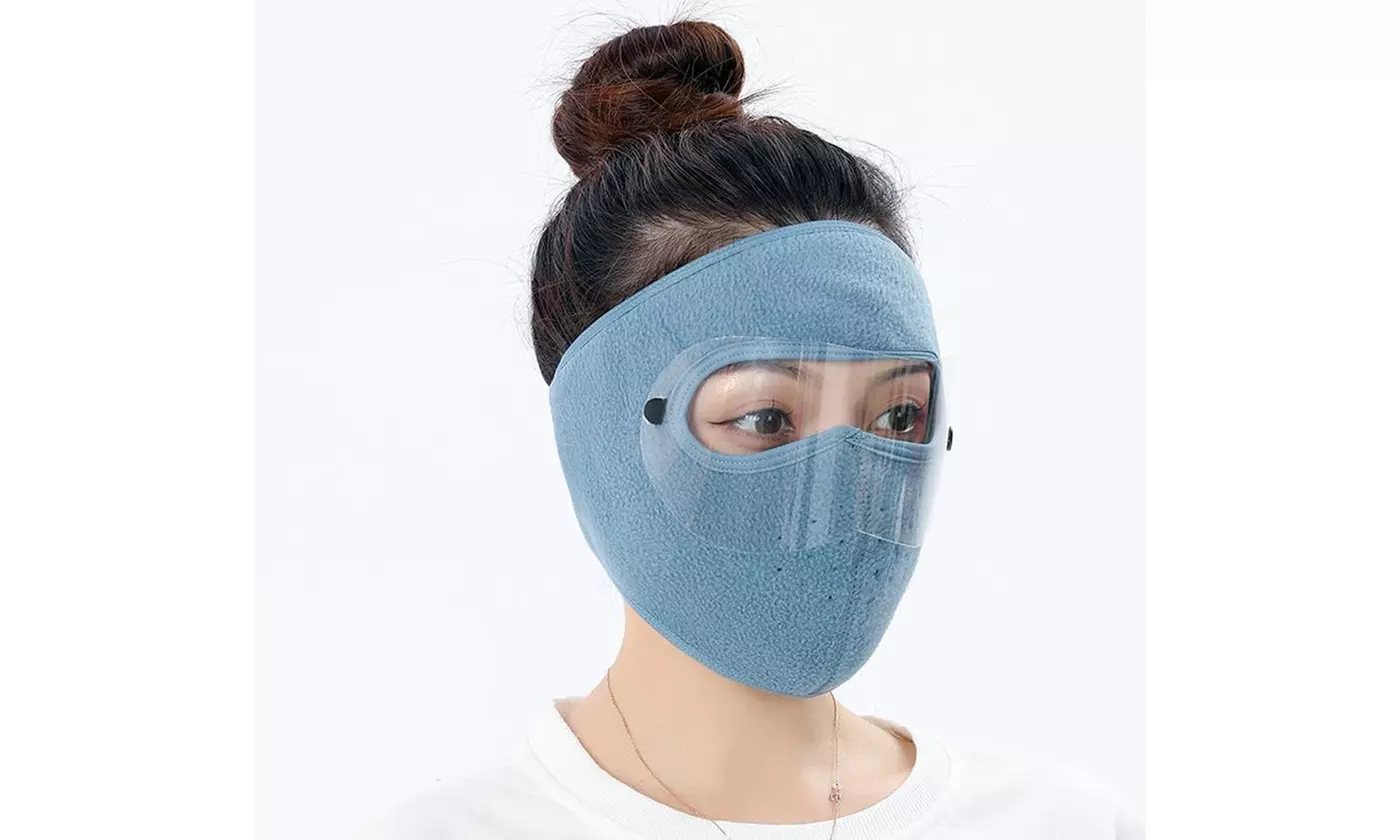Winter Full Face Protection Headgear Fleece Mask Warm Mask Full Cover Face Mask - Second Medium
