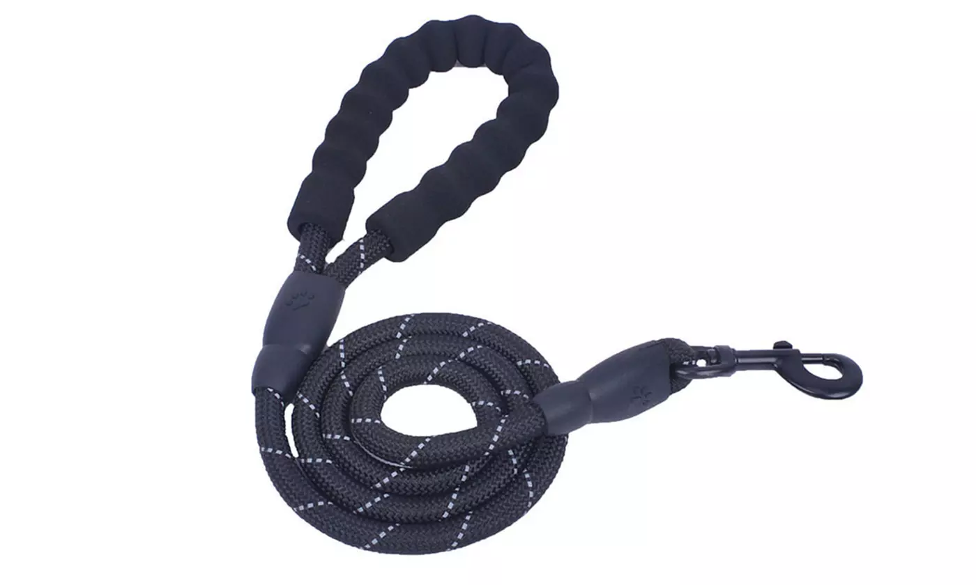 5 FT Dog Leash Reflective Nylon Rope Pet Running Tracking Leashes