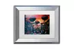 Philippe Hugonnard 'Red Lanterns' Matted Silver Framed Art - Second Medium