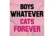 Funny Boys Whatever Cats Forever Pet Lover Sweatshirt - Second Medium