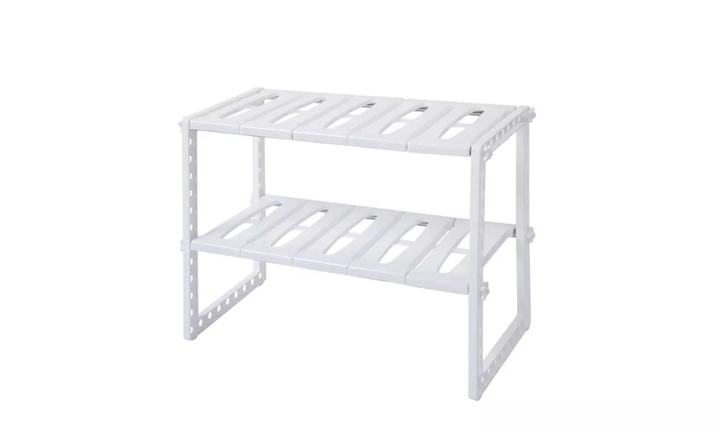 Classic Korean-style Stainless Steel Multi-functional Kitchen Sink Rack White - Primary Image