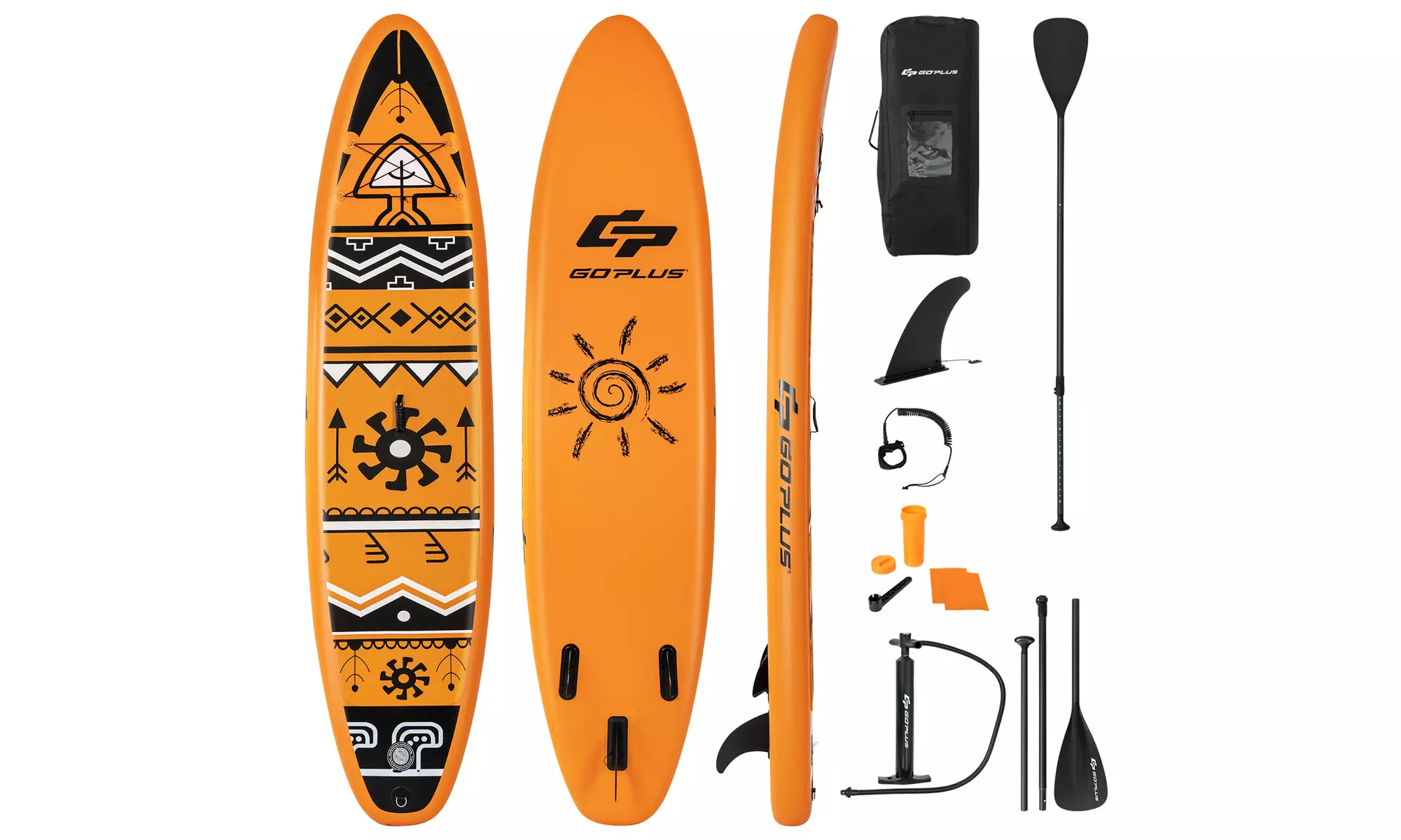 Costway 10.5' Inflatable Stand Up Paddle Board SUP Surfboard W/ Aluminum Paddle - Primary Image