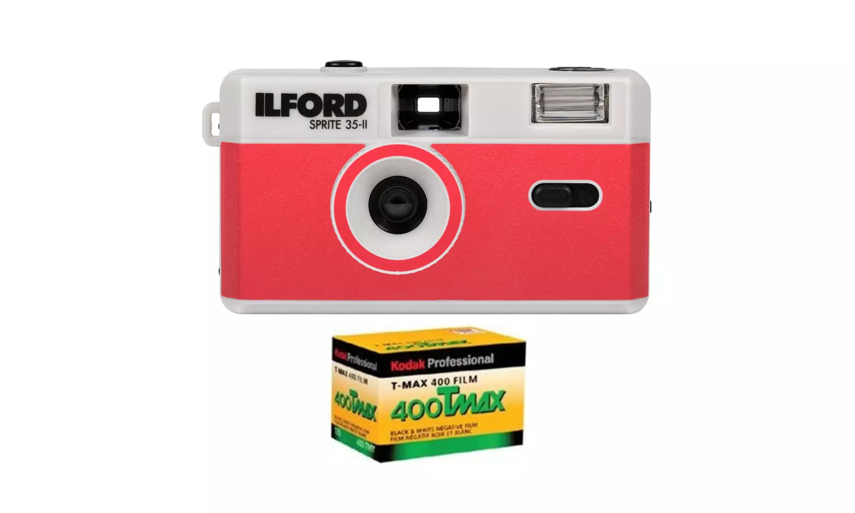 Ilford Sprite 35-II Reusable/Reloadable 35mm Analog Film Camera with Kodak Film - Primary Image