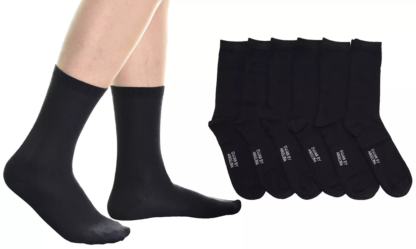 Men's Dress Socks in Solid Colors or Assorted Designs
