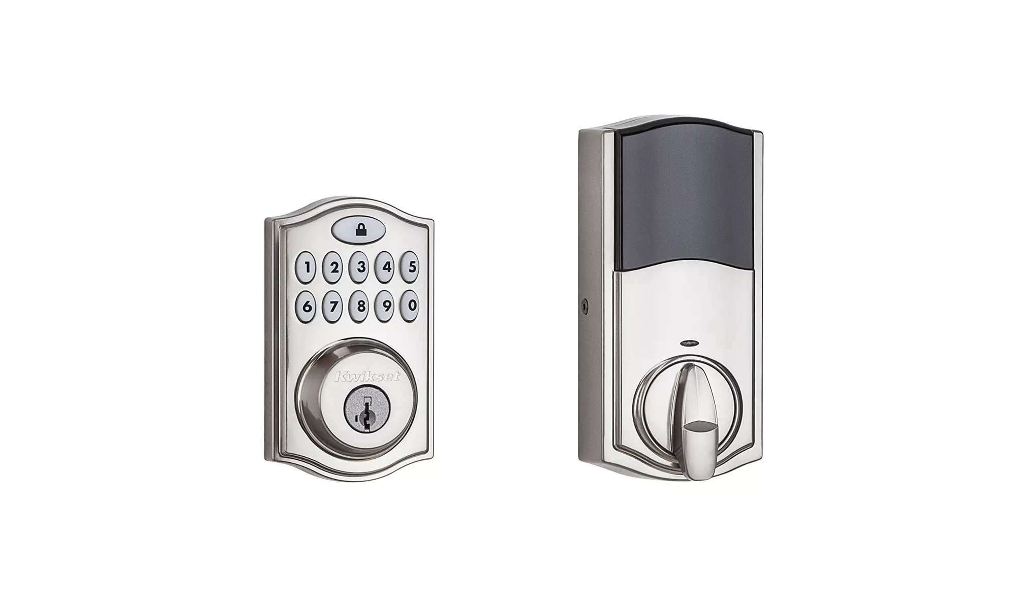 Kwikset SmartCode 914 Deadbolt w/ SmartKey and Z-Wave - Satin Nickel - Primary Image