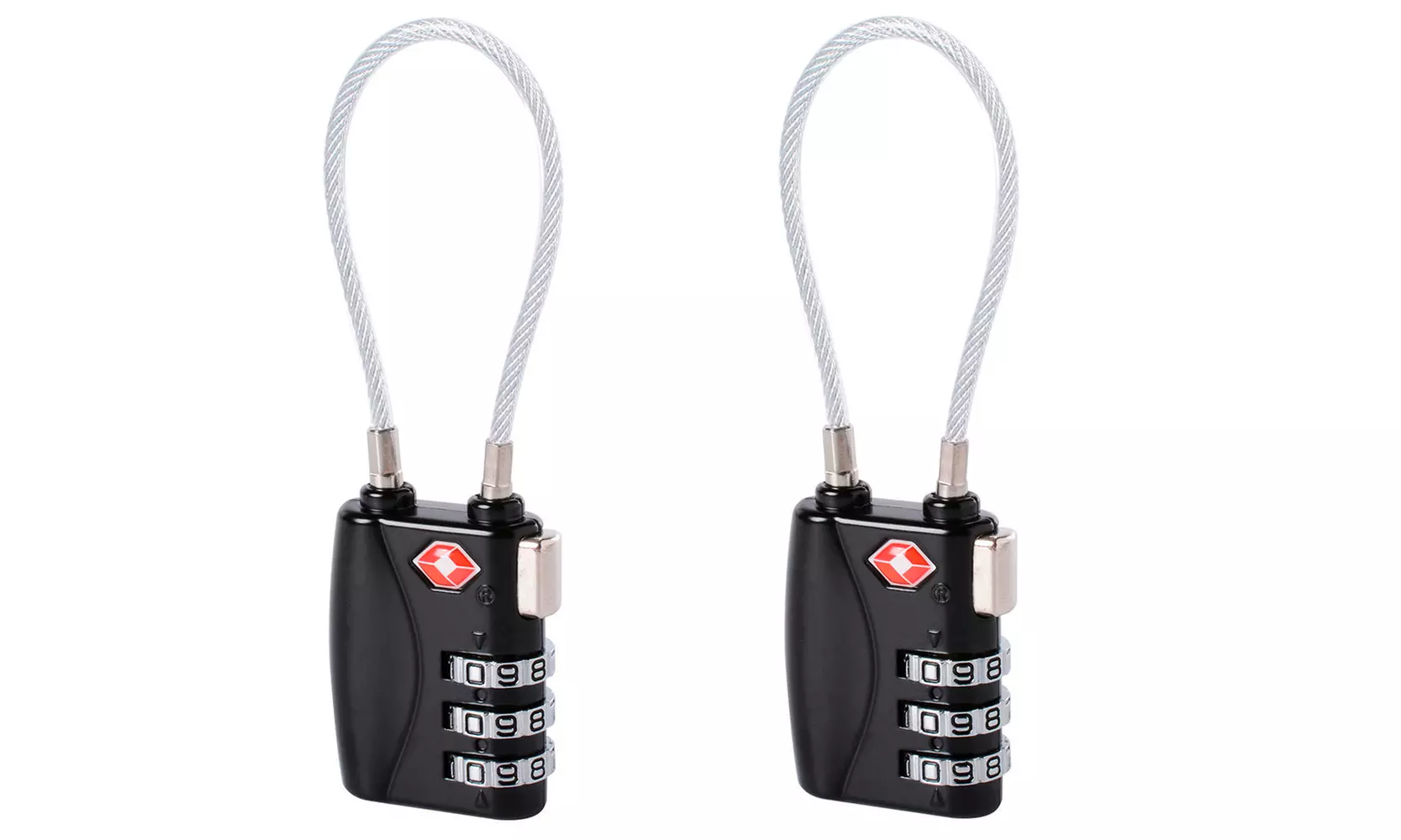 Resettable Combination Lock Travel Suitcase Luggage 3 Digit Padlock Safety Code - Primary Image