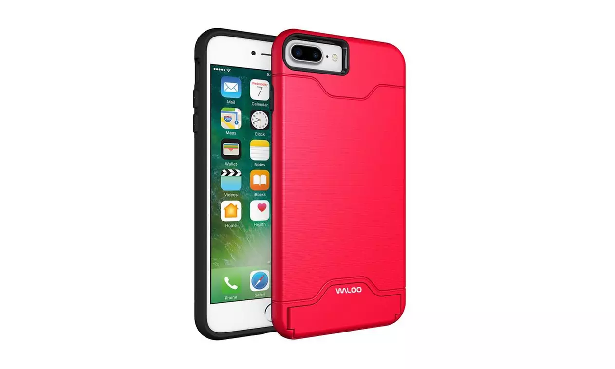 Waloo Brushed Kickstand Case for iPhones 