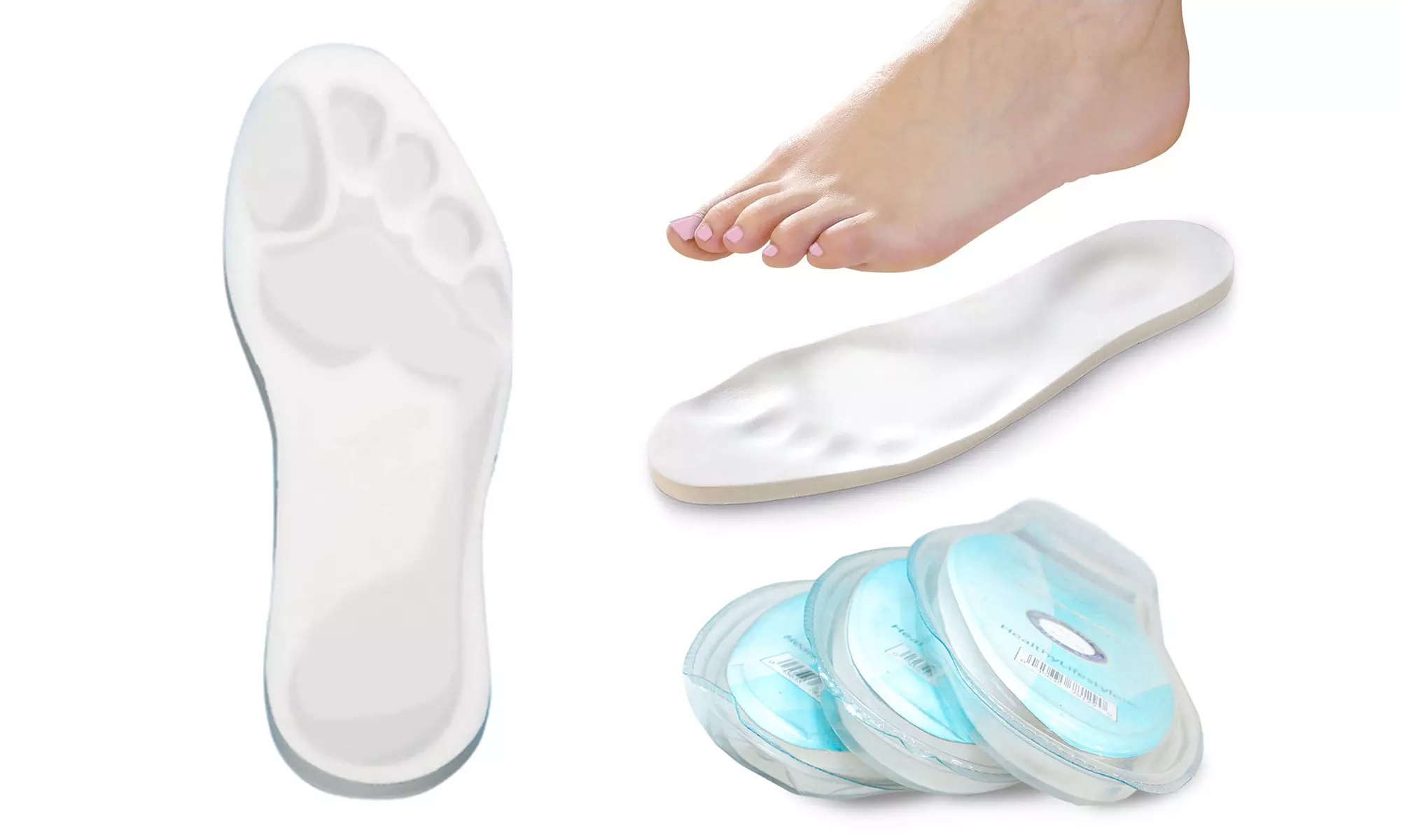  Memory Foam Ultra Comfort Pressure Relief Insoles (3-, 6-, 9-Pack)